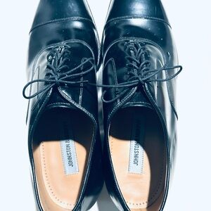 Johnston & Murphy Men's Black Size 11 Oxford Shoes VGUC